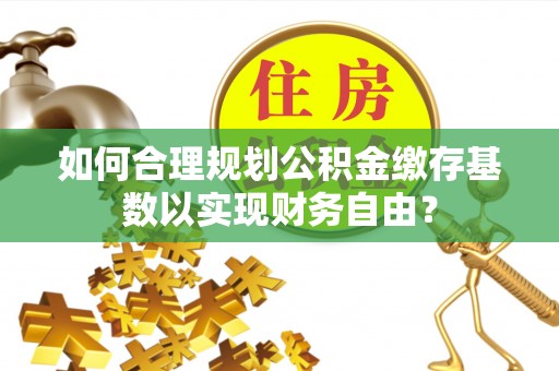 洛宁如何合理规划公积金缴存基数以实现财务自由？