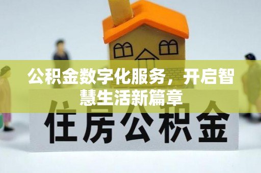 洛宁公积金数字化服务，开启智慧生活新篇章