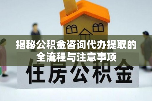 洛宁揭秘公积金咨询代办提取的全流程与注意事项