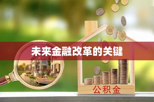 洛宁未来金融改革的关键