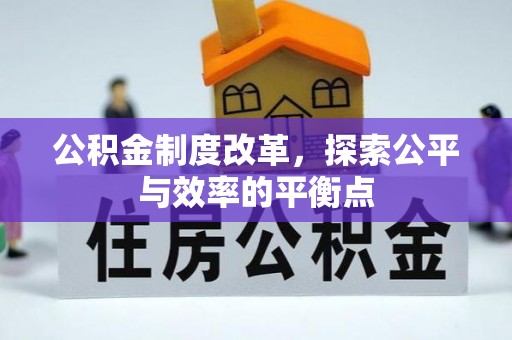 洛宁公积金制度改革，探索公平与效率的平衡点