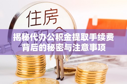 洛宁揭秘代办公积金提取手续费背后的秘密与注意事项