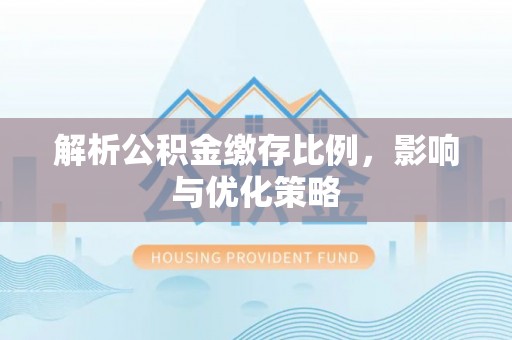 洛宁解析公积金缴存比例，影响与优化策略