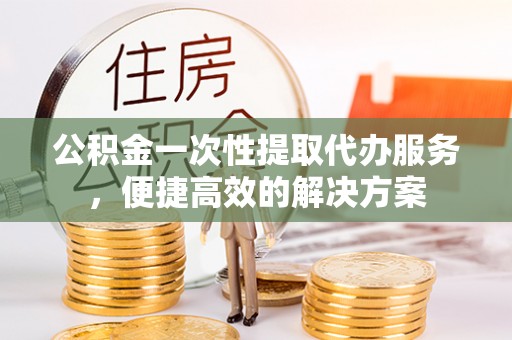 洛宁公积金一次性提取代办服务，便捷高效的解决方案