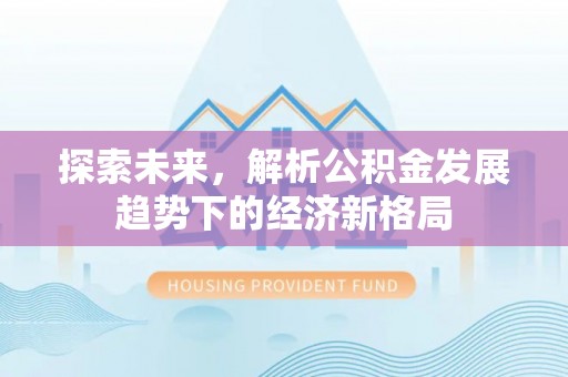 洛宁探索未来，解析公积金发展趋势下的经济新格局
