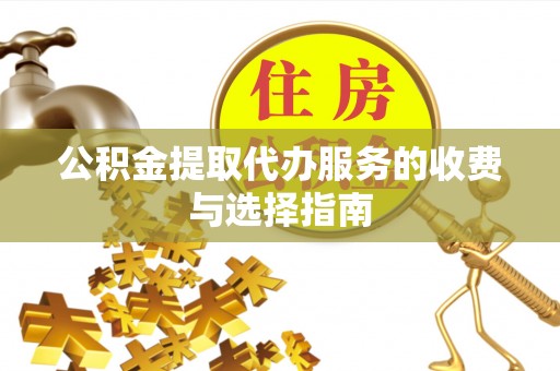 洛宁公积金提取代办服务的收费与选择指南