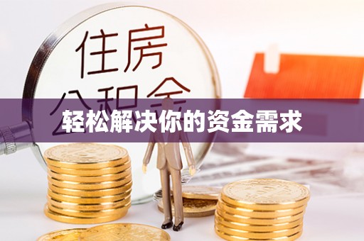 洛宁轻松解决你的资金需求